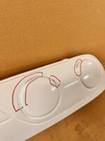 S13 / 180SX Taillight blanks WHITE - Image 2