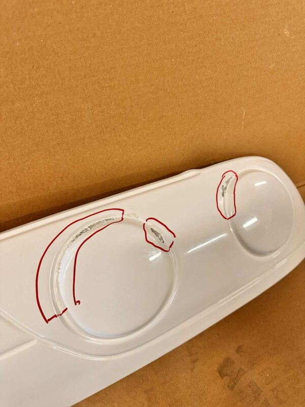 S13 / 180SX Taillight blanks WHITE - Image 2